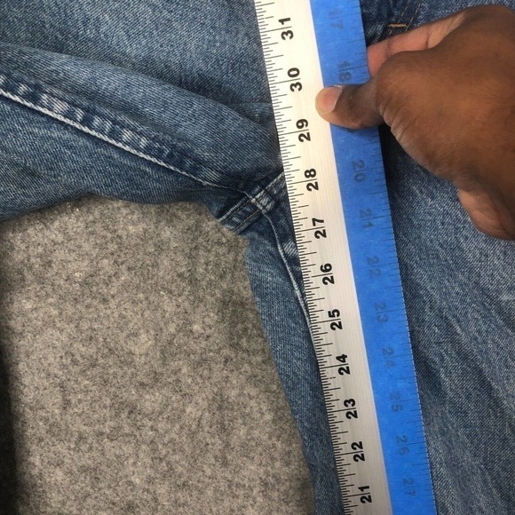 Vintage Lee Jeans Womens 9 Medium Blue High Waist 80s 90s USA Made Mom Denim - Picture 7 of 11